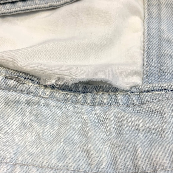 Soho NY&Co Jeans Light Wash Distressed Button Up Denim Jacket Medium Long Sleeve - Picture 16 of 16